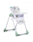 MONI Scaun de masa pentru bebelusi Muffin Verde pliabilinaltime reglabila 7 pozitiispatar reglabil cu pozitie de somnrotihusa impermeabilacenturi de sigurantatavita dubla