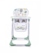 MONI Scaun de masa pentru bebelusi Muffin Verde pliabilinaltime reglabila 7 pozitiispatar reglabil cu pozitie de somnrotihusa impermeabilacenturi de sigurantatavita dubla