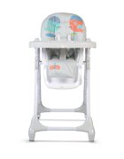 MONI Scaun de masa pentru copii Kimchi Light Gray cu pliere rapidaroti silentioase cu franainaltime reglabilatavita dublacenturi de siguranta