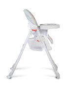 MONI Scaun de masa pentru copii Kimchi Light Gray cu pliere rapidaroti silentioase cu franainaltime reglabilatavita dublacenturi de siguranta
