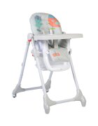 MONI Scaun de masa pentru copii Kimchi Light Gray cu pliere rapidaroti silentioase cu franainaltime reglabilatavita dublacenturi de siguranta