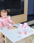 MONI Set masuta cu 2 scaunele din lemn Unicorn