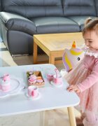 MONI Set masuta cu 2 scaunele din lemn Unicorn