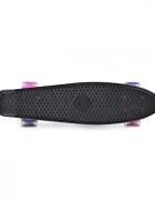 MONI Skateboard cu baza antiderapanta 56x15cm si roti din PU ABEC 7 cu lumini LED Graffiti Pink Led