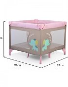 MONI Tarc de joaca pliabil pentru copii 93x93 cm Giant Giant Pink