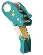 MONI Tobogan pentru copii Rocket Green cu design pliabil manere sustinere margini rotunjite lungime panta alunecare 108 cm utilizare interiorexterior greutate admisa 25 kg