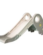 MONI Tobogan pentru copii Rocket Grey cu design pliabil manere sustinere margini rotunjite lungime panta alunecare 108 cm utilizare interiorexterior greutate admisa 25 kg