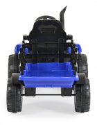 MONI Tractor electric pentru copii Rancher Blue 70W cu remorca si telecomanda pornire la buton Panou audio lumini si claxon