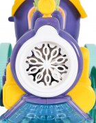 MONI Trenulet pentru baloane de sapun Blue Wheels cu muzica si luminiManer detasabil2x60ml solutie de baloane incluse