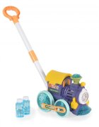 MONI Trenulet pentru baloane de sapun Blue Wheels cu muzica si luminiManer detasabil2x60ml solutie de baloane incluse