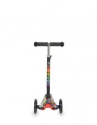 MONI Trotineta intuitiva cu inaltime reglabila intre 50-74cmroti cu lumini LEDde la 3ani si pana la 40kg Fidget Black