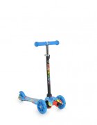 MONI Trotineta intuitiva cu inaltime reglabila intre 50-74cmroti cu lumini LEDde la 3ani si pana la 40kg Fidget Blue