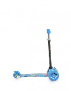 MONI Trotineta intuitiva cu inaltime reglabila intre 50-74cmroti cu lumini LEDde la 3ani si pana la 40kg Fidget Blue