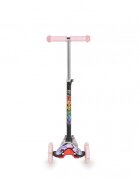 MONI Trotineta intuitiva cu inaltime reglabila intre 50-74cmroti cu lumini LEDde la 3ani si pana la 40kg Fidget Pink