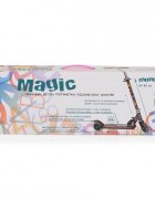 MONI Trotineta pliabila cu baza antiderapantainaltime ghidon reglabila 60-82 cm si roti PUde la 3ani si pana la 20kg Magic Pink