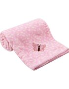 Mother's Choice Paturica din fleece Mothers Choice pentru bebelusi fluturas roz