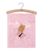 Mother's Choice Paturica din fleece Mothers Choice pentru bebelusi fluturas roz