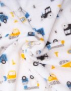 Mother's Choice Paturica din fleece pentru bebelusi model autovehicule