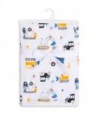 Mother's Choice Paturica din fleece pentru bebelusi model autovehicule