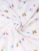 Mother's Choice Paturica din fleece pentru bebelusi model fluturasi