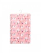 Mother's Choice Paturica din fleece pentru bebelusi model unicorni
