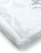 Mother's Choice Paturica pufoasa Mothers Choice pentru bebelusi model litere alba