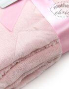Mother's Choice Paturica pufoasa Mothers Choice pentru bebelusi model litere roz