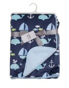 Mother's Choice Paturica pufoasa Mothers Choice pentru bebelusi model marin