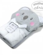 Mother's Choice Prosop bebe cu gluga din bumbac ursulet koala gri