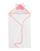 Mother's Choice Prosop cu gluga din bumbac pentru bebelusi Calut Roz 84x84cm
