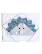 Mother's Choice Prosop cu gluga din bumbac pentru bebelusi Dino 84x84cm