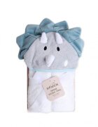 Mother's Choice Prosop cu gluga din bumbac pentru bebelusi Dino 84x84cm