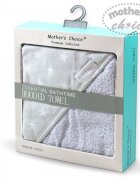 Mother's Choice Prosop gros cu gluga din bumbac pentru bebelusi gri cu stelute