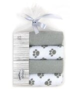 Mother's Choice Set 4 mini prosopele Mothers Choice pentru bebelusi alb si gri