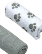 Mother's Choice Set 4 mini prosopele Mothers Choice pentru bebelusi alb si gri