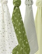 Mother's Choice Set 4 paturici subtiri din bumbac pentru bebelusi unisex Verde