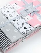 Mother's Choice Set 4 paturici subtiri din bumbac pentru fetite RozGri