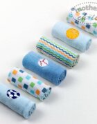 Mother's Choice Set 6 mini prosopele pentru bebelusi bleu