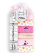 Mother's Choice Set 6 mini prosopele pentru bebelusi roz