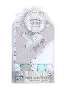 Mother's Choice Set cadou bebelusi prosop cu gluga si 5 mini prosopele little one