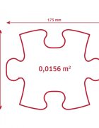 Muffik Covoras ortopedic senzorial puzzle set fluorescent straluceste in intuneric