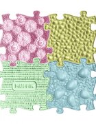 Muffik Covoras ortopedic senzorial puzzle Set Pastel Start