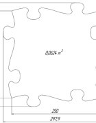 Muffik Covoras ortopedic senzorial puzzle set pentru bebelusi