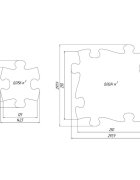 Muffik Covoras ortopedic senzorial puzzle set XXL A
