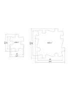 Muffik Set covorase ortopedice senzoriale puzzle Diamant A