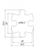 Muffik Set covorase ortopedice senzoriale puzzle mini puzzle