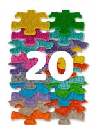 Muffik Set covorase ortopedice senzoriale puzzle mini puzzle