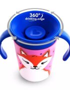 Munchkin Cana Miracle 360 cu manere WildLove 177ml 6L+ red fox