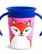 Munchkin Cana Miracle 360 cu manere WildLove 177ml 6L+ red fox