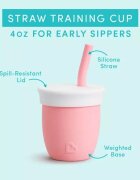 Munchkin Canuta Cest Silicone din silicon cu pai 118ml 6L+ coral